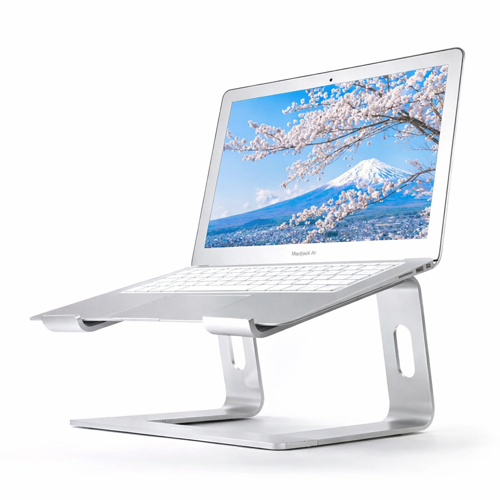 Best Laptop Stand for MacBook guide image with relevant ArcosGear desk gear