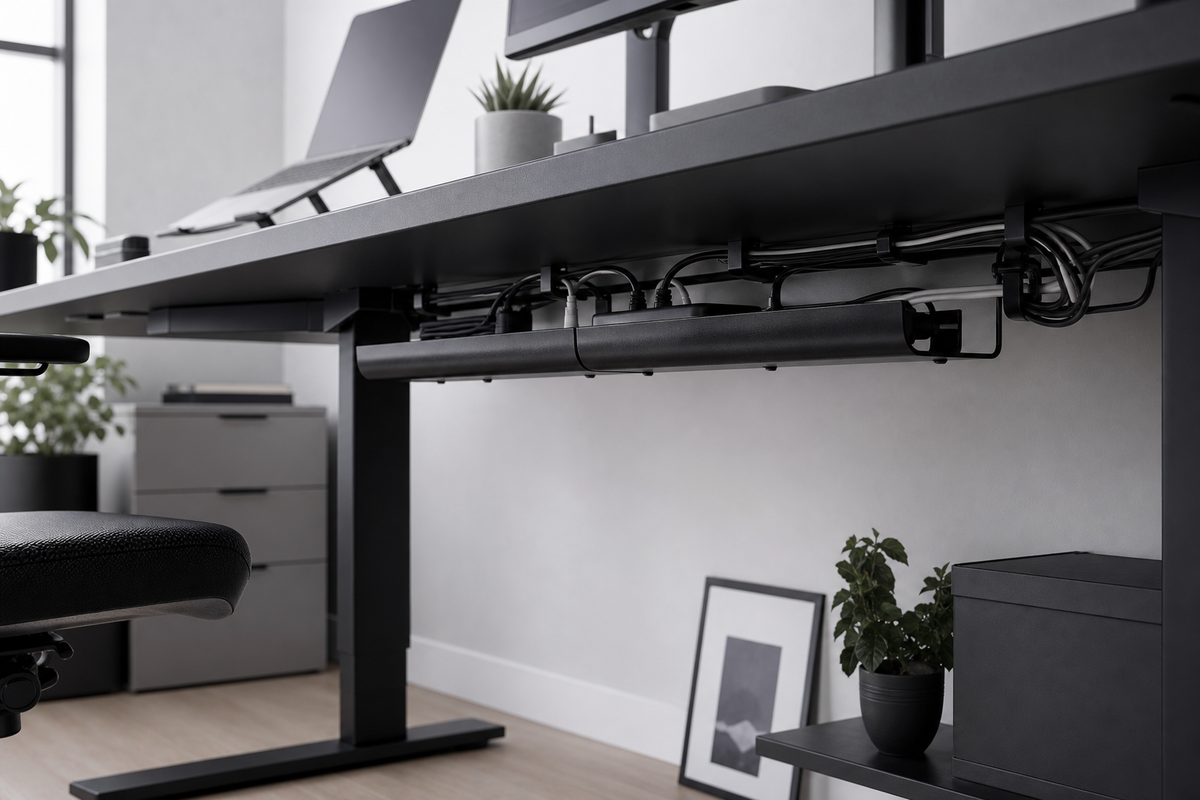 How to Hide Cables Under Your Desk