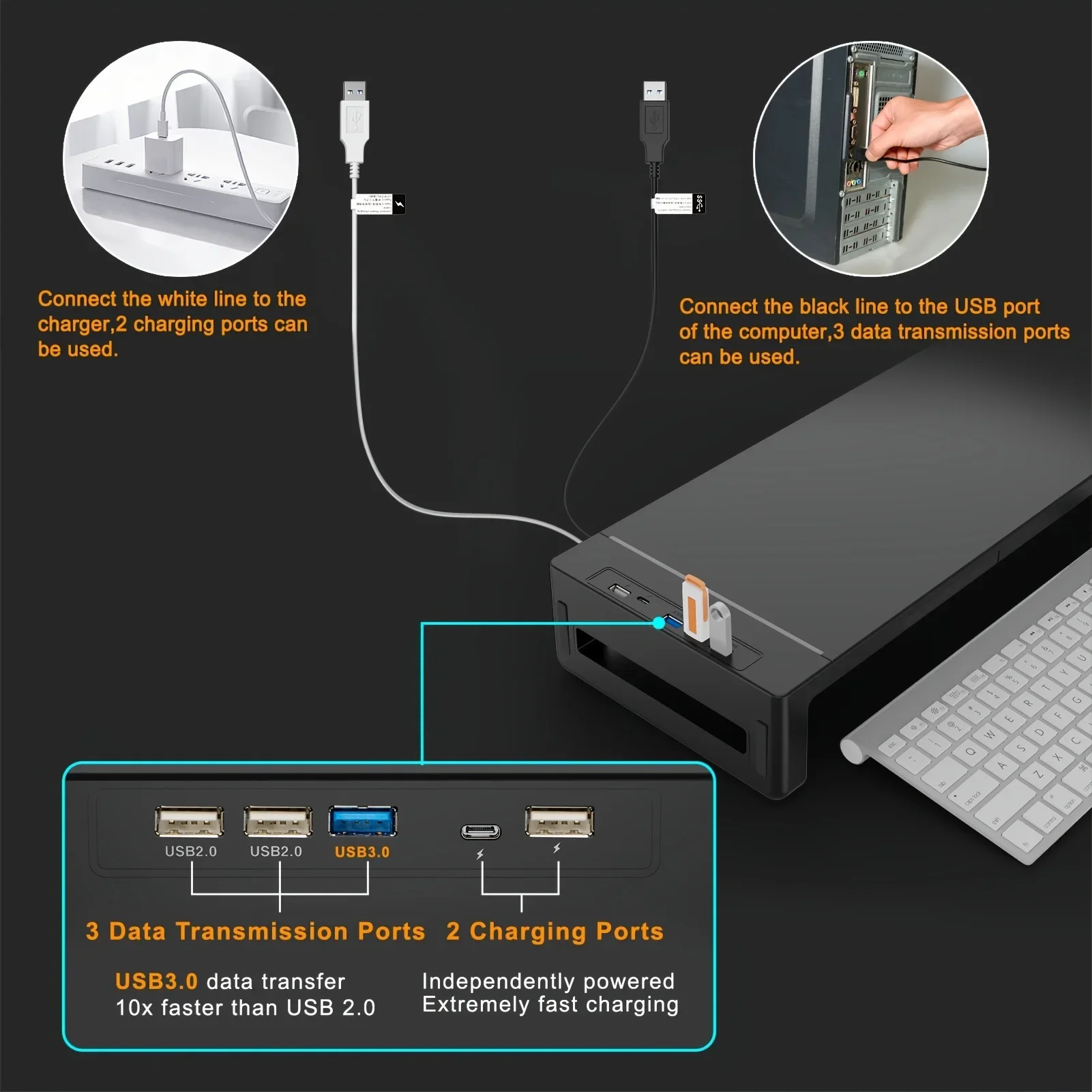 Sitting vs Standing Desk guide image with relevant ArcosGear desk gear
