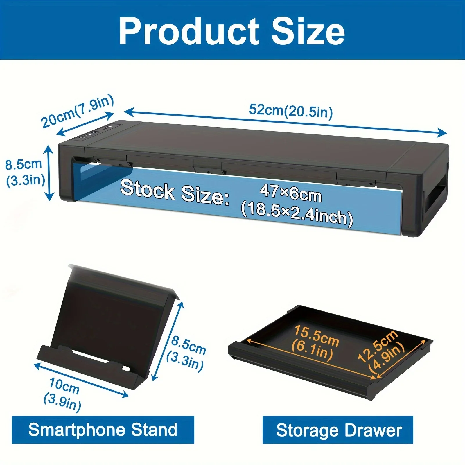 Monitor stand riser dimensions for desk setup planning